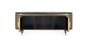 GINER Y COLOMER Meuble TV en bois de manguier et bronze 150cm